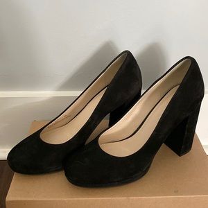 Cole Haan Black Suede Renner Pumps